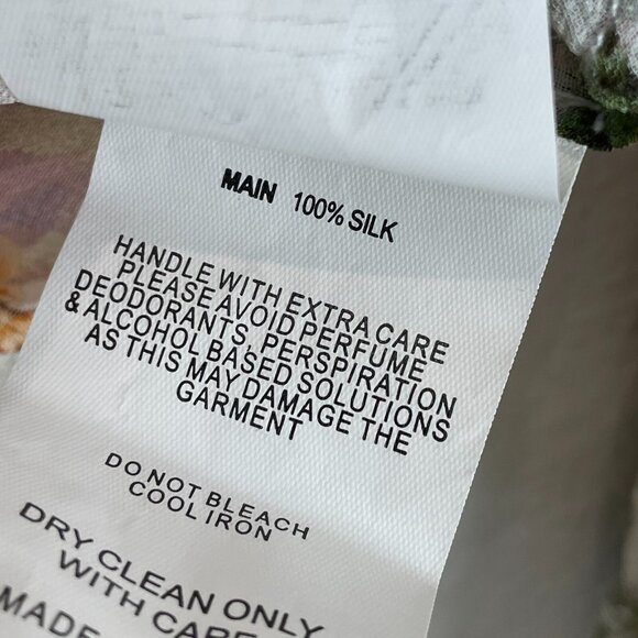 NICHOLAS Womens 2 Sheer Ivory Floral Print Smocked Top Long Sleeve Blouse Shirt - Picture 16 of 16